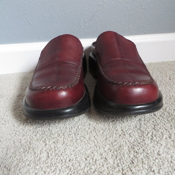 Dansko women's leather mules/clogs size 39 8.5/9 Mahogany brown/red - Picture 3 of 10
